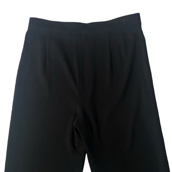 Misook Women's High Rise Knit Straight Leg Black Wrinkle Free Pants sz L - Picture 4 of 9